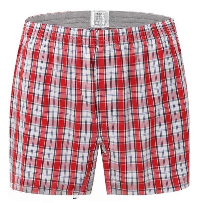 Men's Loose Stripe And Plaid Arrow Underwear 8 Pack