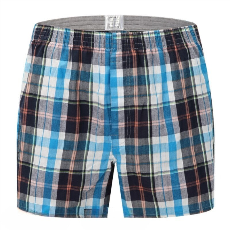 Men's Loose Stripe And Plaid Arrow Underwear 8 Pack