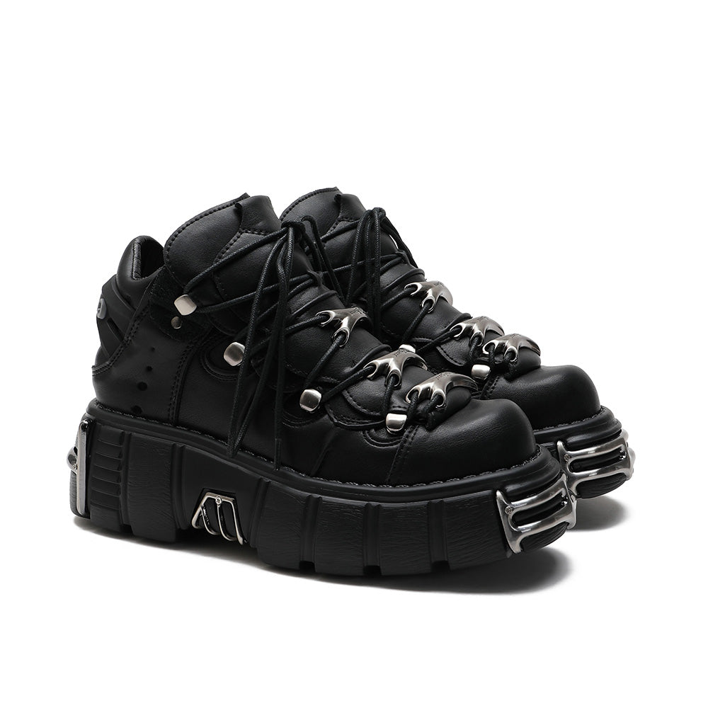 Punk Style Lace Up Shoes