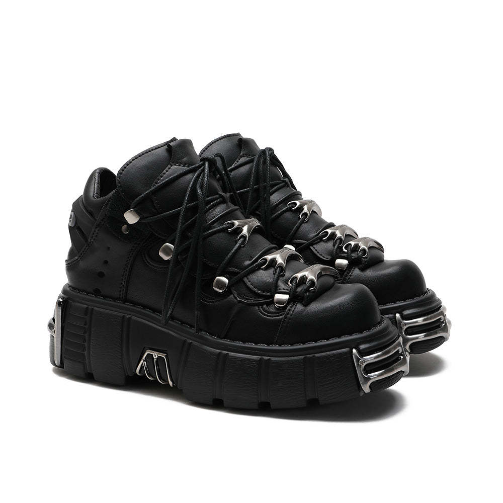 Punk Style Lace Up Shoes