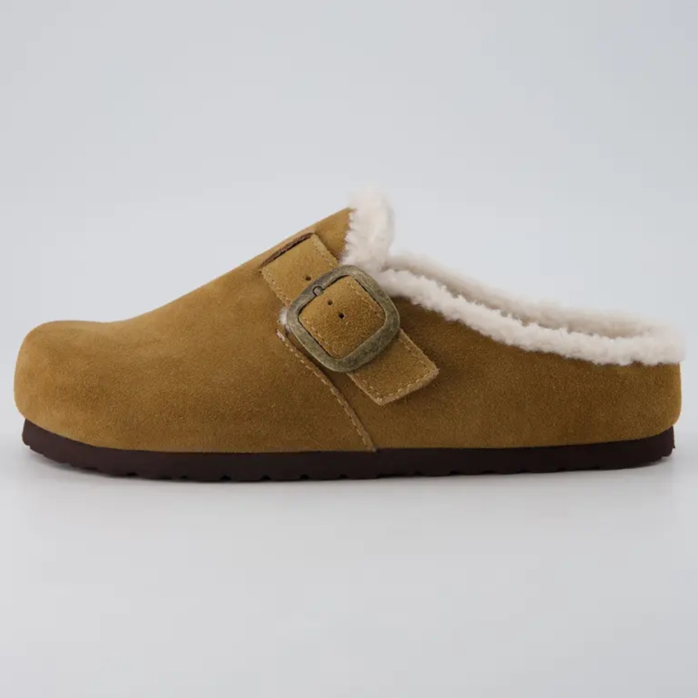 Women's Haven Cozy Leather Clogs – Genuine Suede Slip-On Women's Clogs