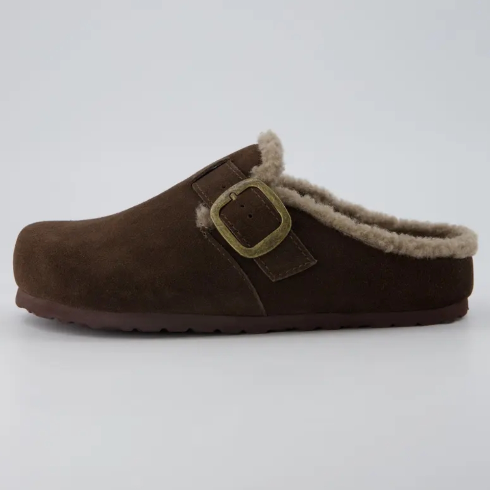 Women's Haven Cozy Leather Clogs – Genuine Suede Slip-On Women's Clogs