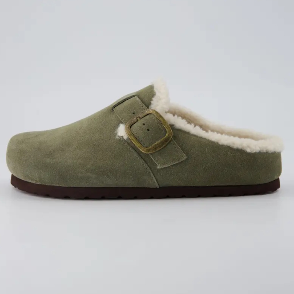 Women's Haven Cozy Leather Clogs – Genuine Suede Slip-On Women's Clogs