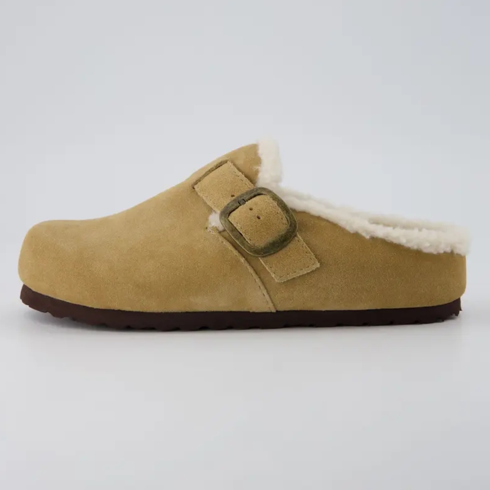 Women's Haven Cozy Leather Clogs – Genuine Suede Slip-On Women's Clogs
