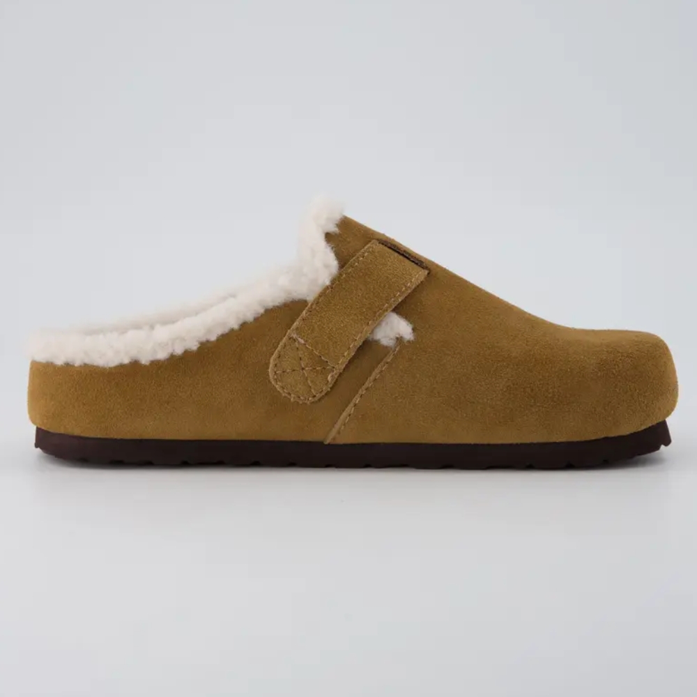 Women's Haven Cozy Leather Clogs – Genuine Suede Slip-On Women's Clogs