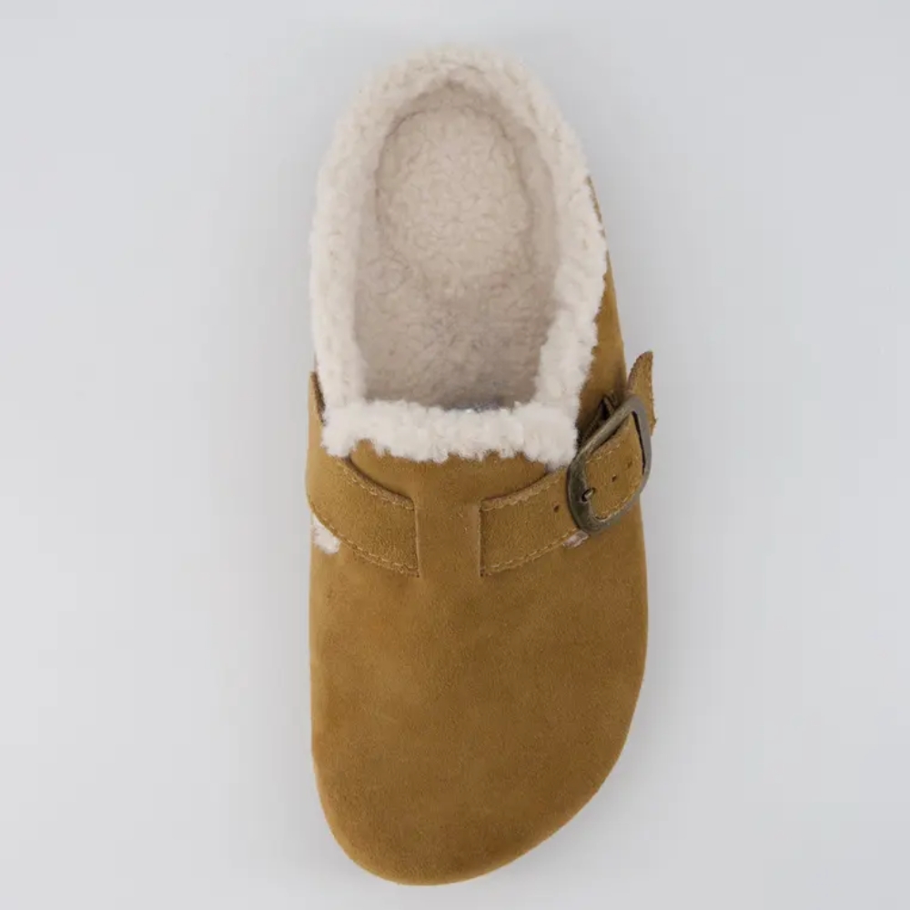 Women's Haven Cozy Leather Clogs – Genuine Suede Slip-On Women's Clogs