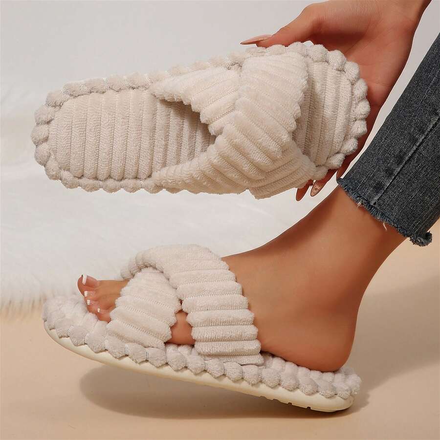 Casual Comfortable Memory Foam House Slides For Women