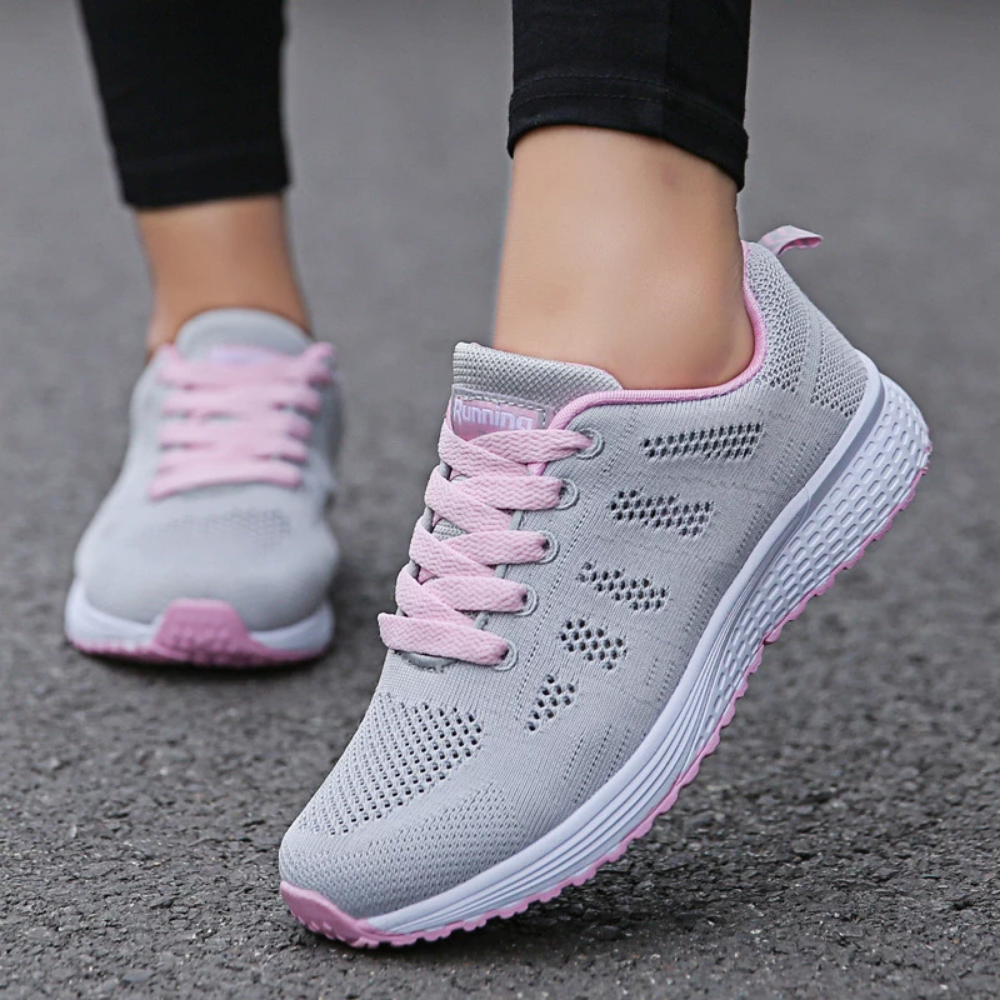 Breathable Walking Mesh Flat Shoes