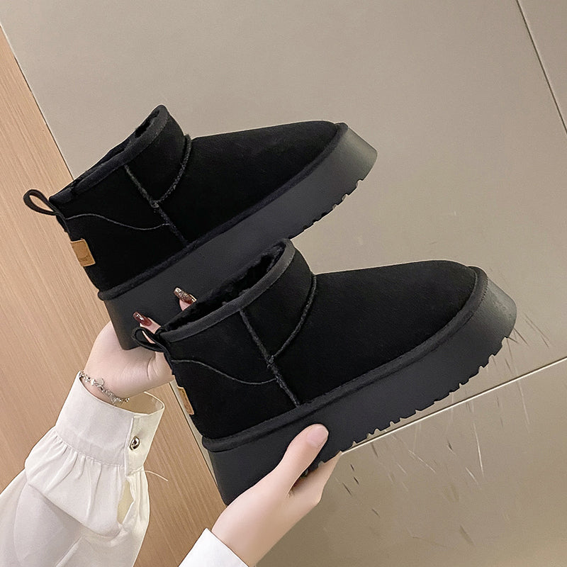 Winter Women Short Plush Warm Snow Boots