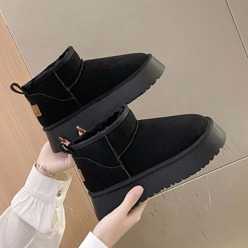Winter Women Short Plush Warm Snow Boots