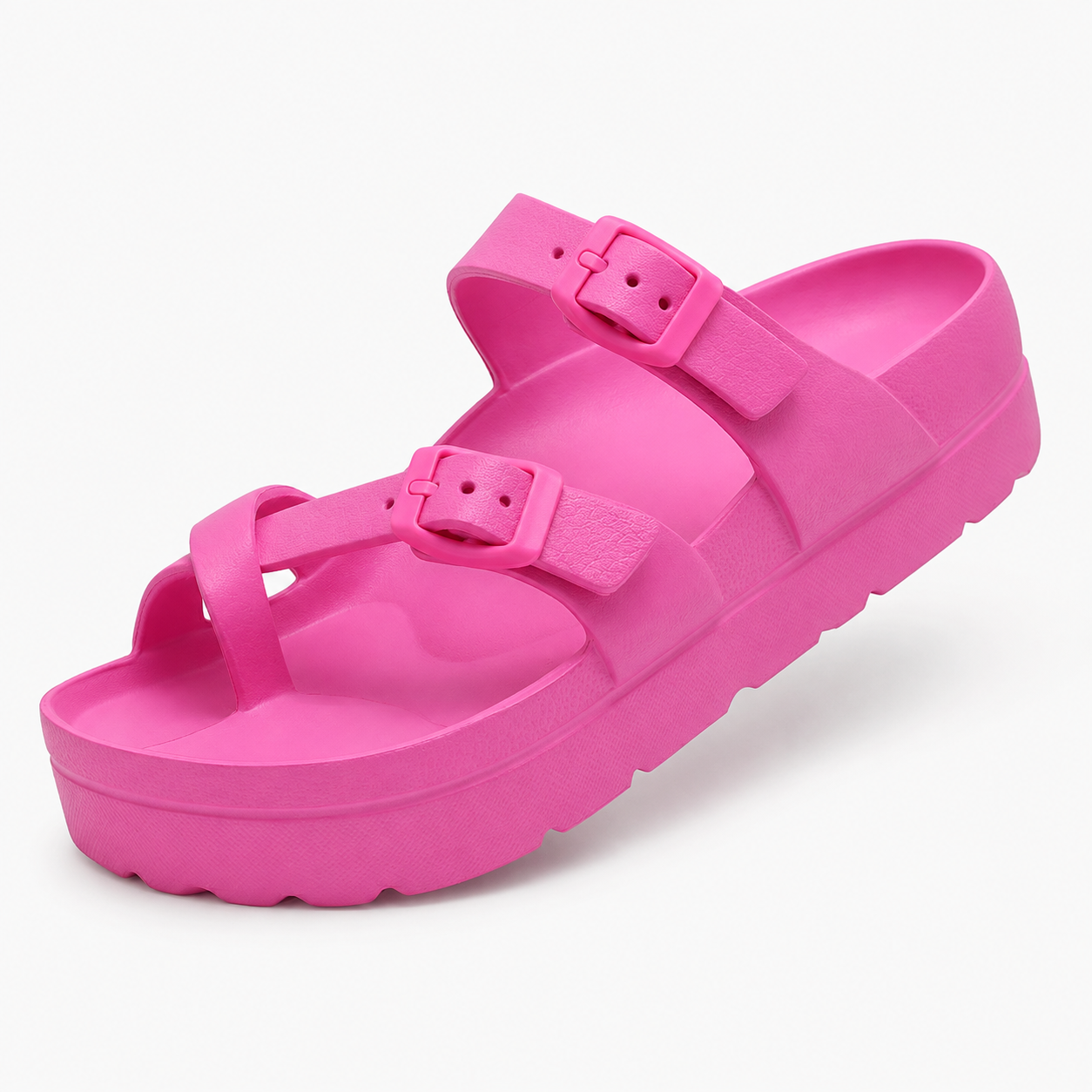 Casual Beach Platform Rubber Slides Sandals For Women