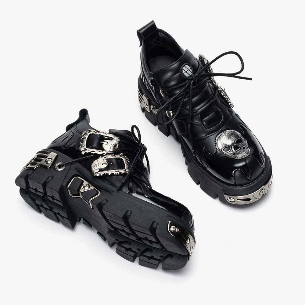 Punk Style Lace Up Shoes