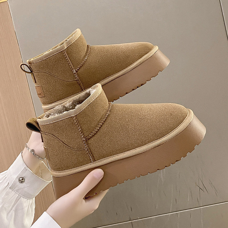 Winter Women Short Plush Warm Snow Boots