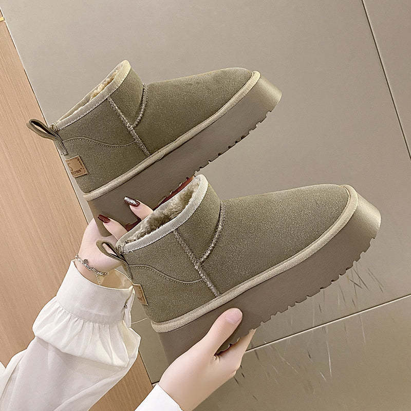 Winter Women Short Plush Warm Snow Boots