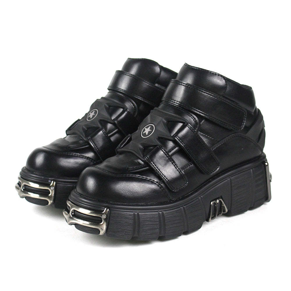 Punk Style Lace Up Shoes
