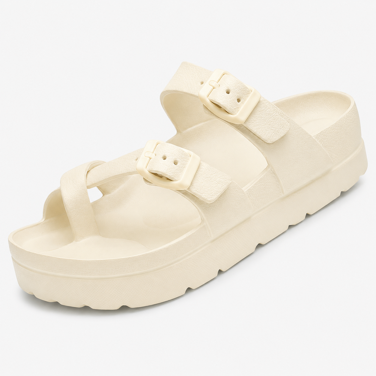 Casual Beach Platform Rubber Slides Sandals For Women