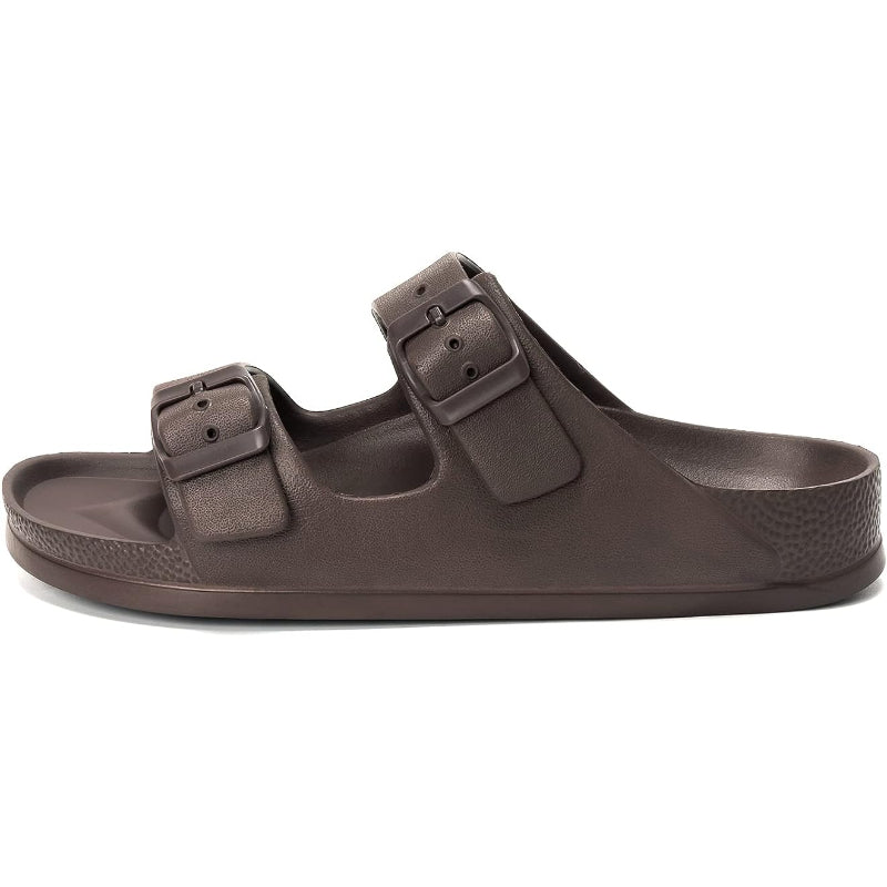 Adjustable Double Buckle Comfort Sandal