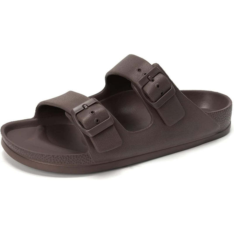 Adjustable Double Buckle Comfort Sandal