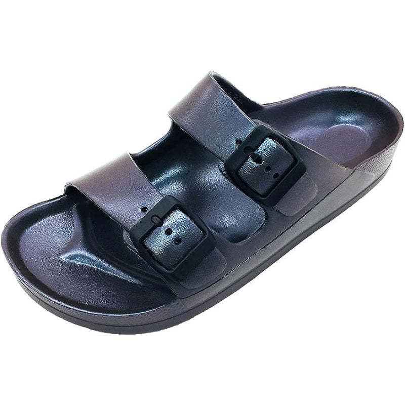Adjustable Double Buckle Comfy Sandal