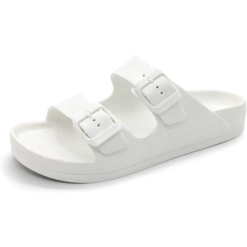 Adjustable Double Buckle Comfy Sandal
