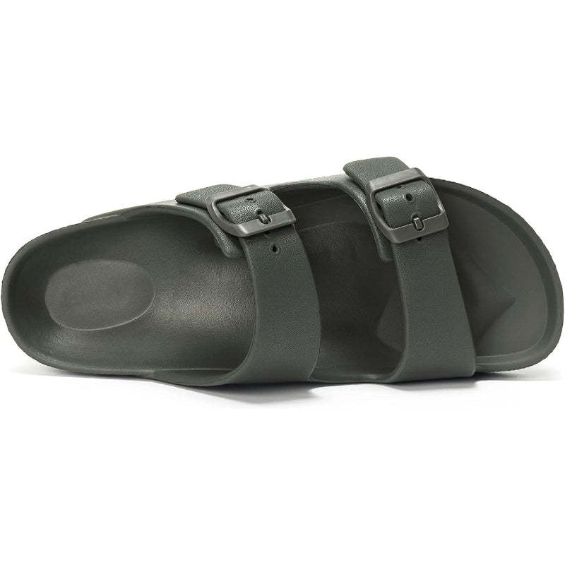 Adjustable Double Buckle Comfy Sandal