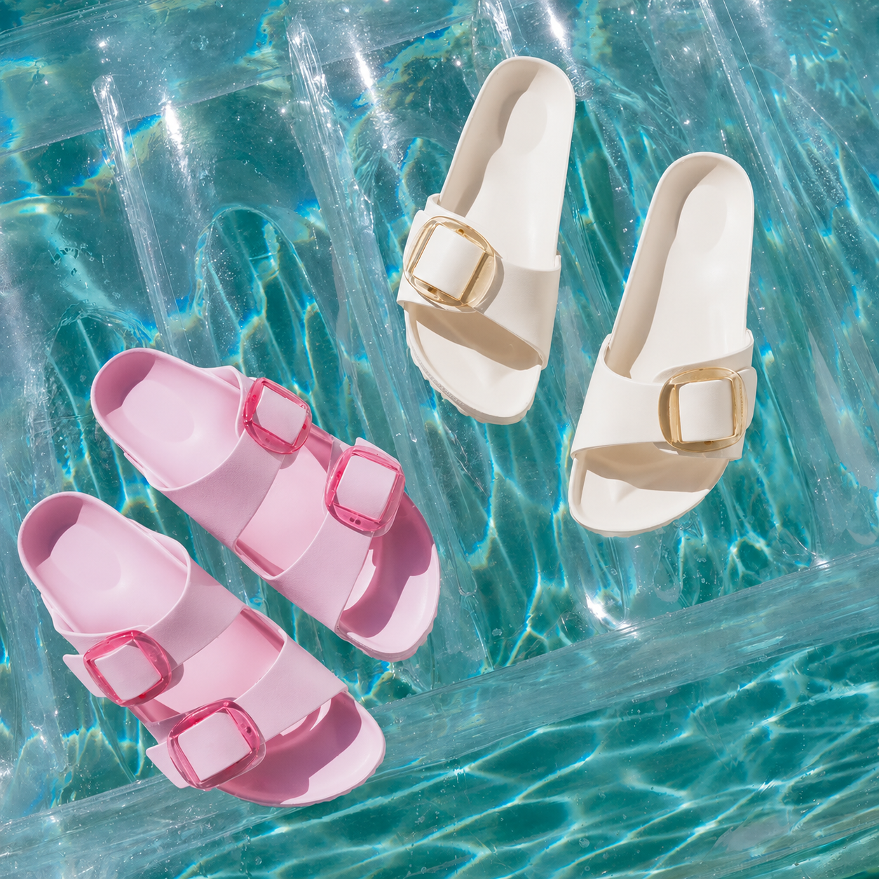 Big Buckle Slide Sandal For Women