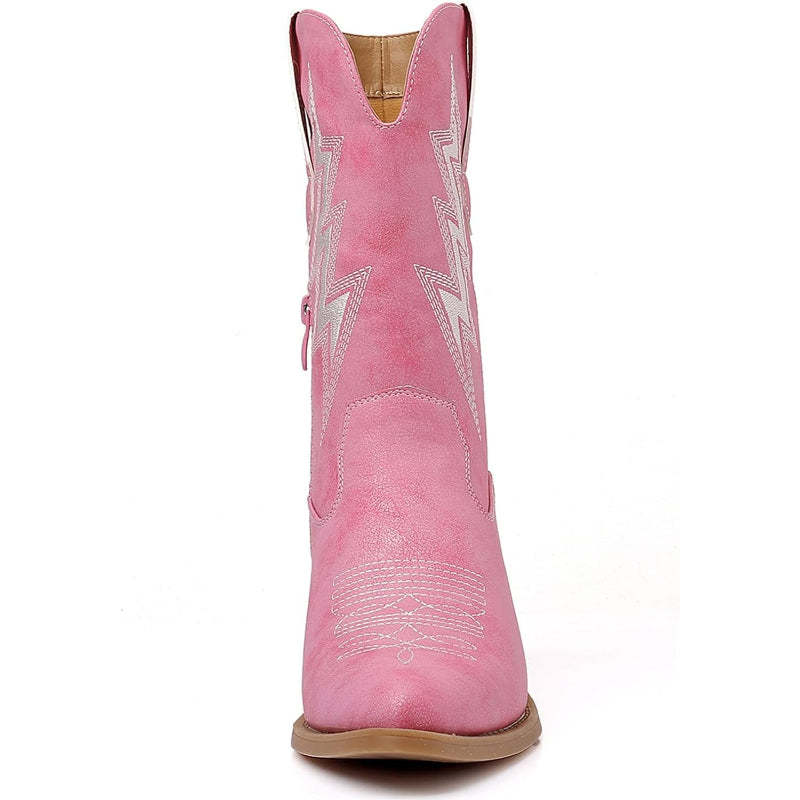 Classic Embroidery Printed Boots