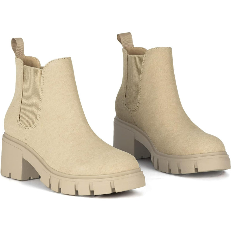 Comfortable Lug Sole Boots