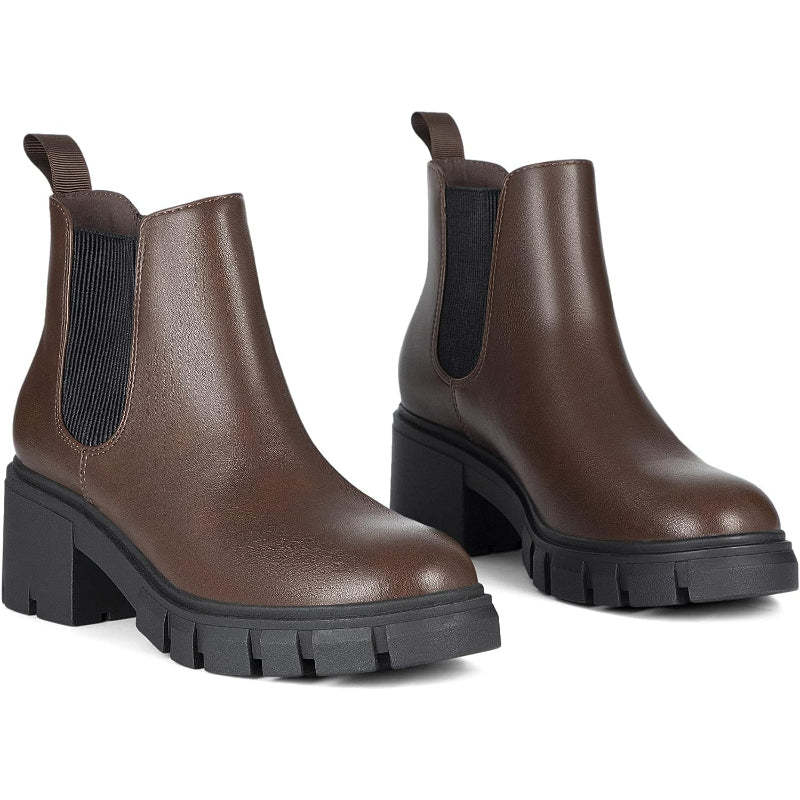 Comfortable Lug Sole Boots
