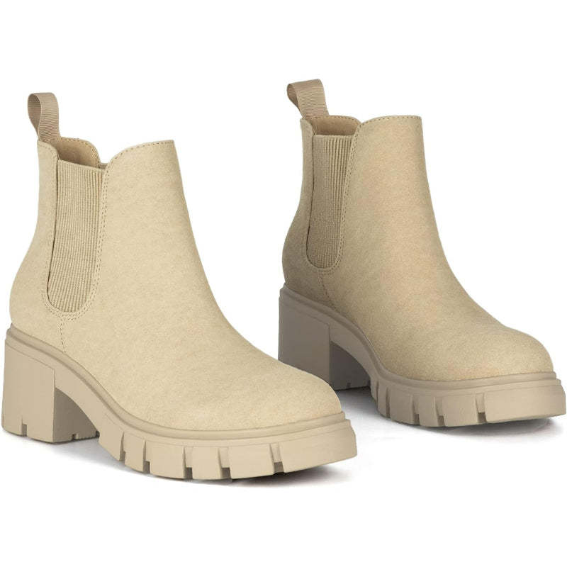 Comfortable Lug Sole Boots