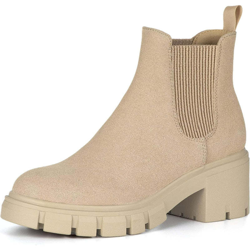 Comfortable Lug Sole Boots