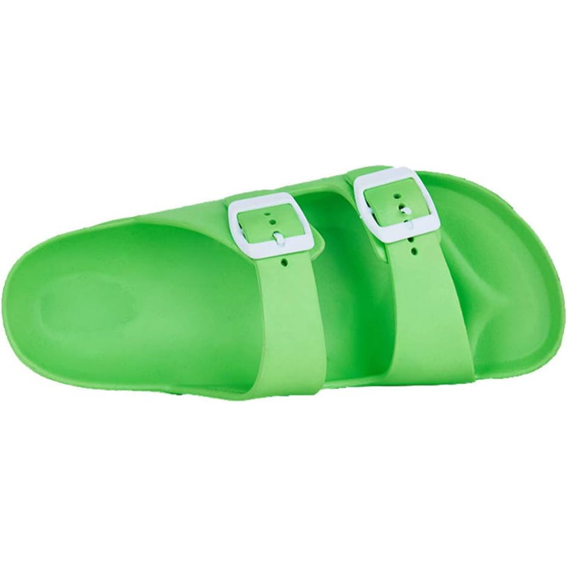 Double Buckle Adjustable Flat Sandals