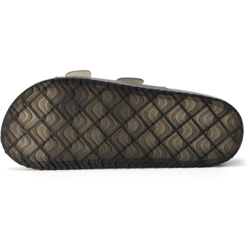 Double Buckle Adjustable Flat Sandals