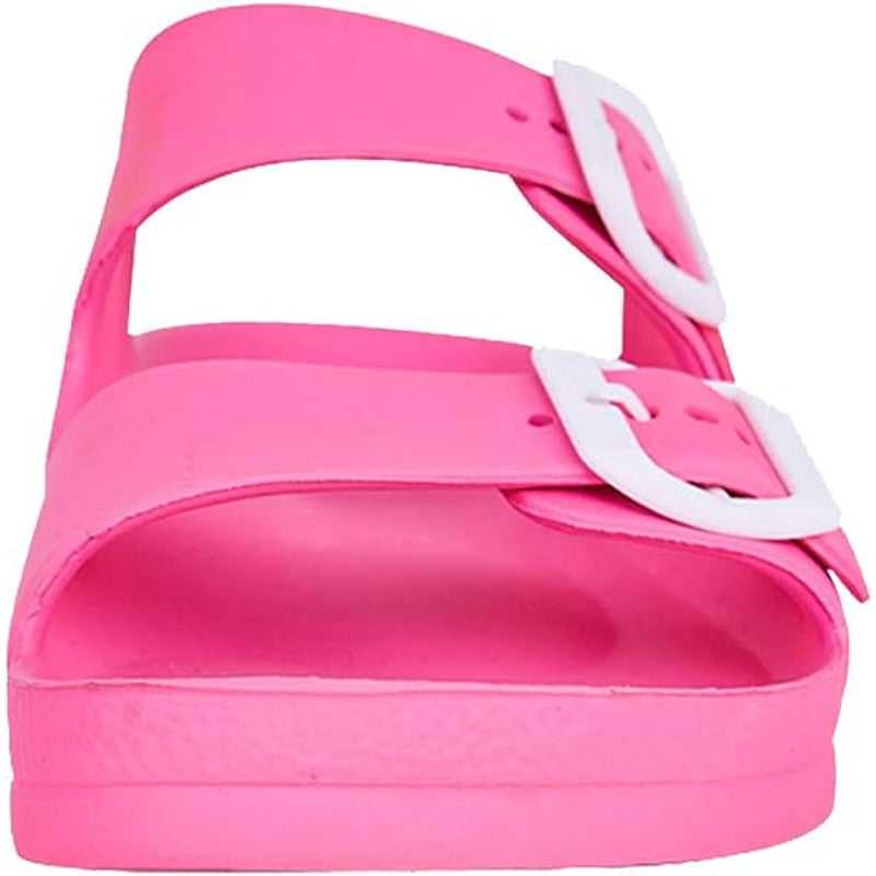 Double Buckle Adjustable Flat Sandals