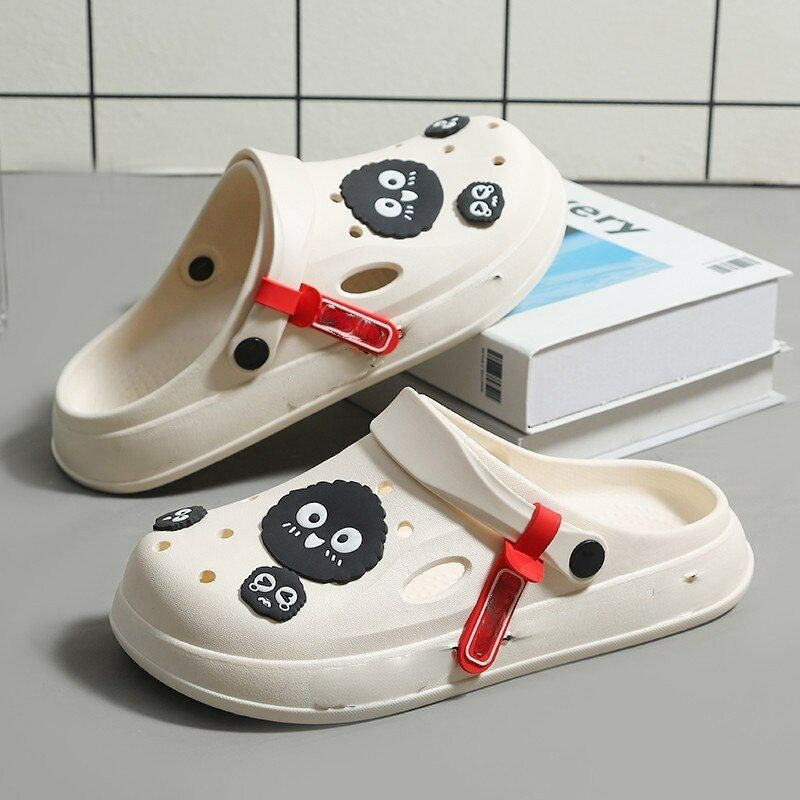 Elegant Cartoon Patterned Clogs