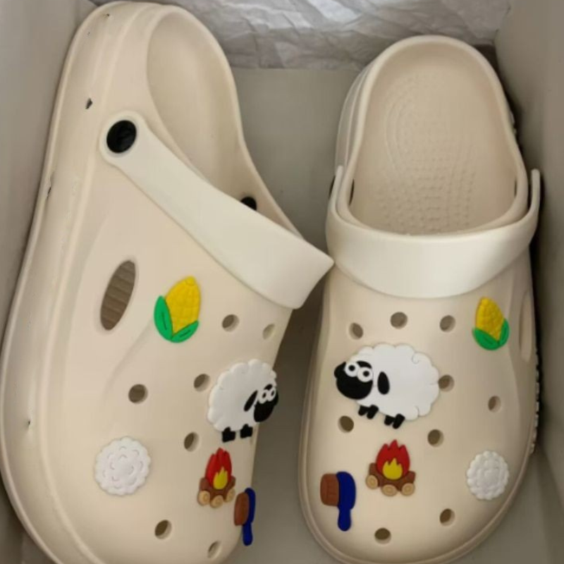 Elegant Cartoon Patterned Clogs