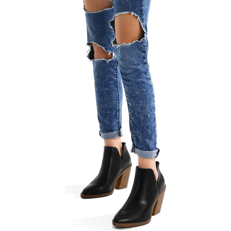 Elegant Pointed Patterned Boots