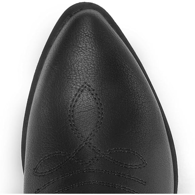 Embroidered Pointed Boots