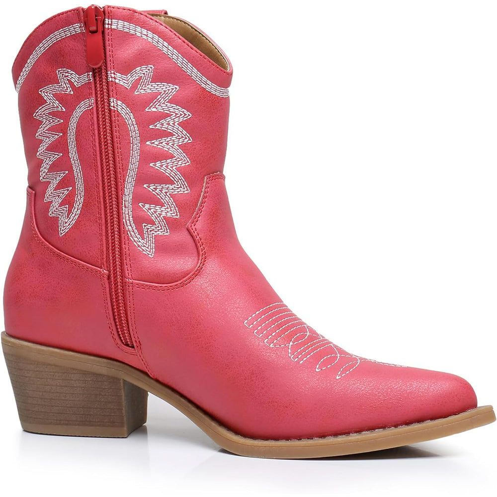 Embroidery Print Patterned Boots