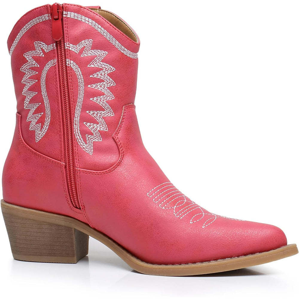 Embroidery Print Patterned Boots