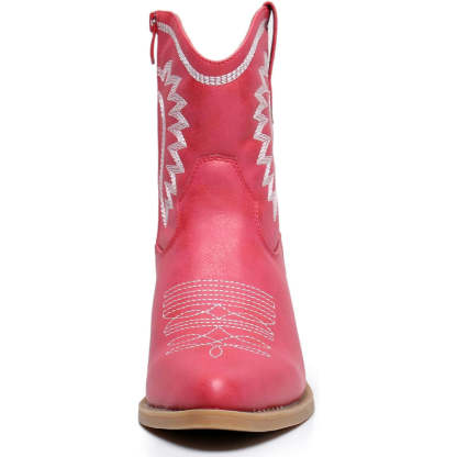 Embroidery Print Patterned Boots