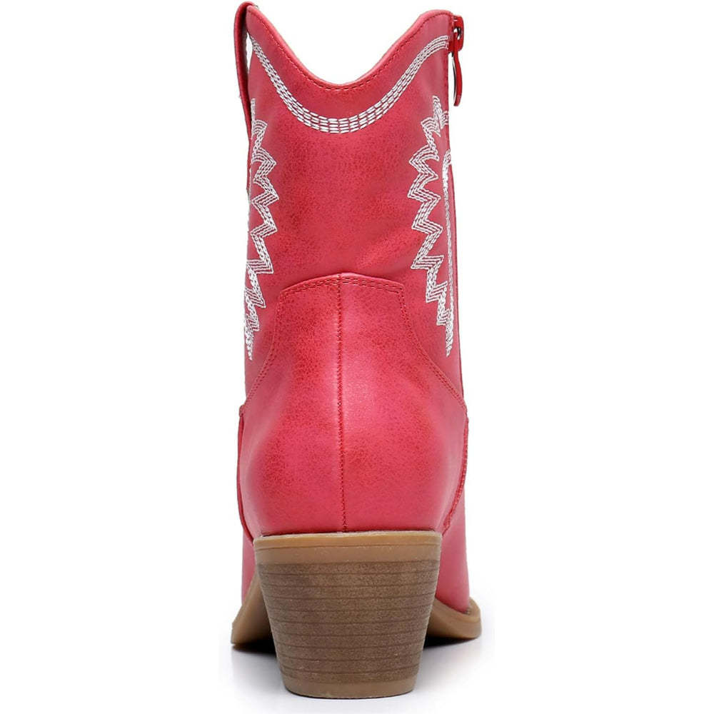 Embroidery Print Patterned Boots