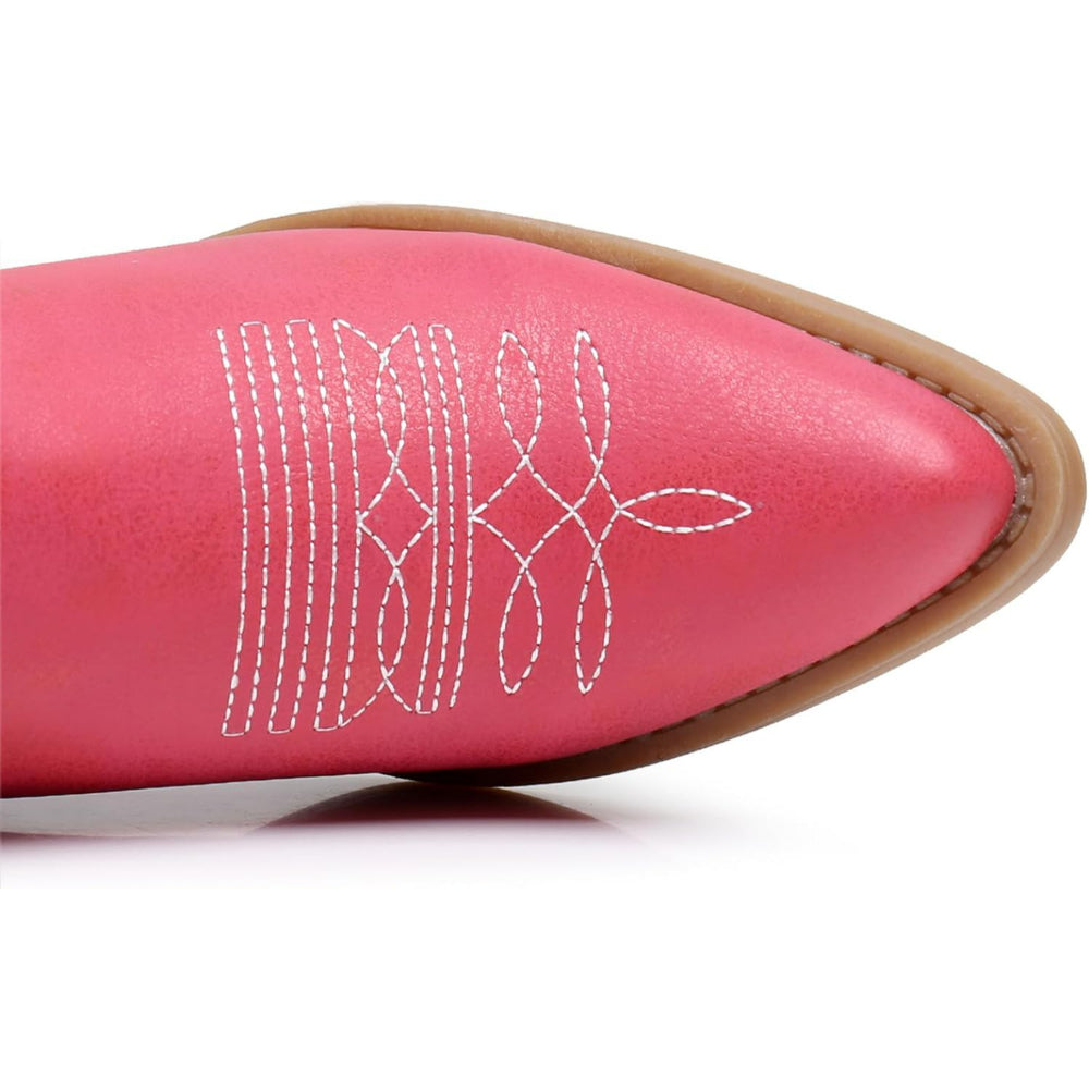 Embroidery Print Patterned Boots