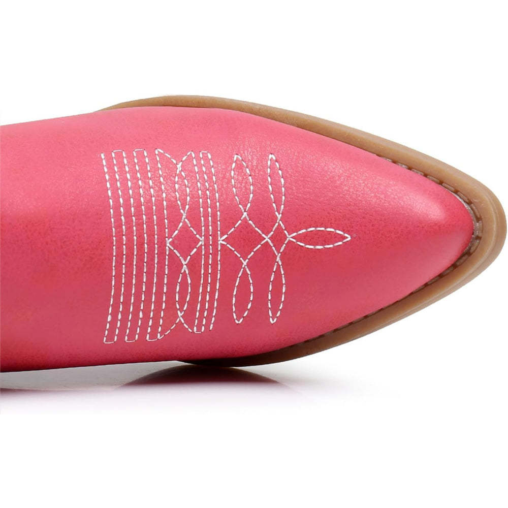 Embroidery Print Patterned Boots