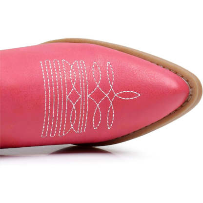 Embroidery Print Patterned Boots