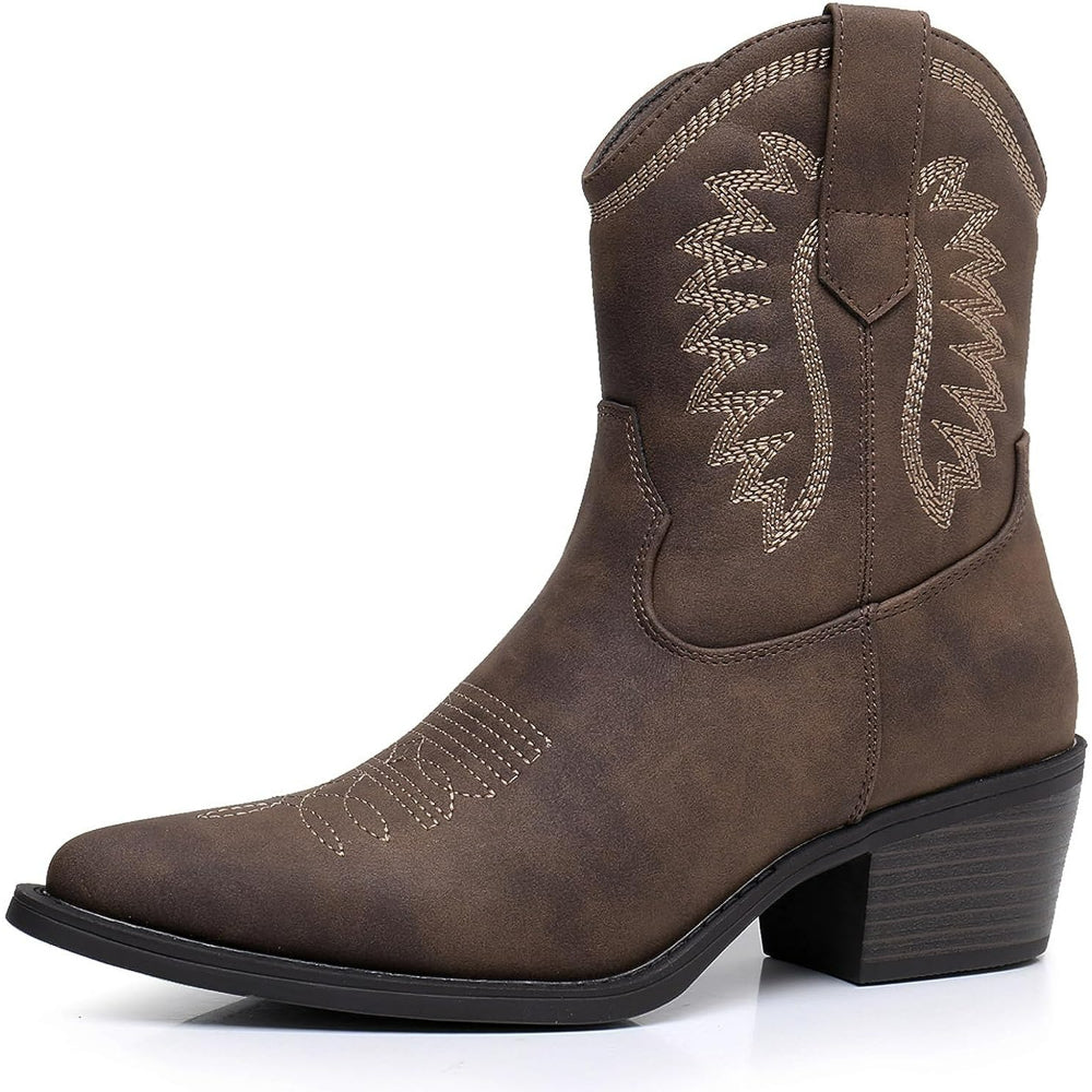 Embroidery Print Patterned Boots