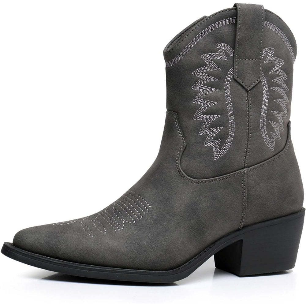 Embroidery Print Patterned Boots