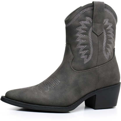 Embroidery Print Patterned Boots