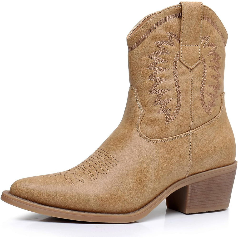 Embroidery Print Patterned Boots