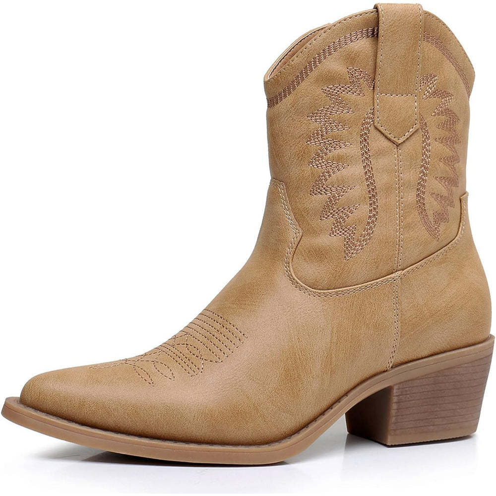 Embroidery Print Patterned Boots